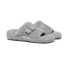 EVERAU® Slippers Women Curly Sheepskin Wool Croft