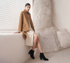 TARRAMARRA® Women Leather Zipper Block Heel Ankle Boots Velora