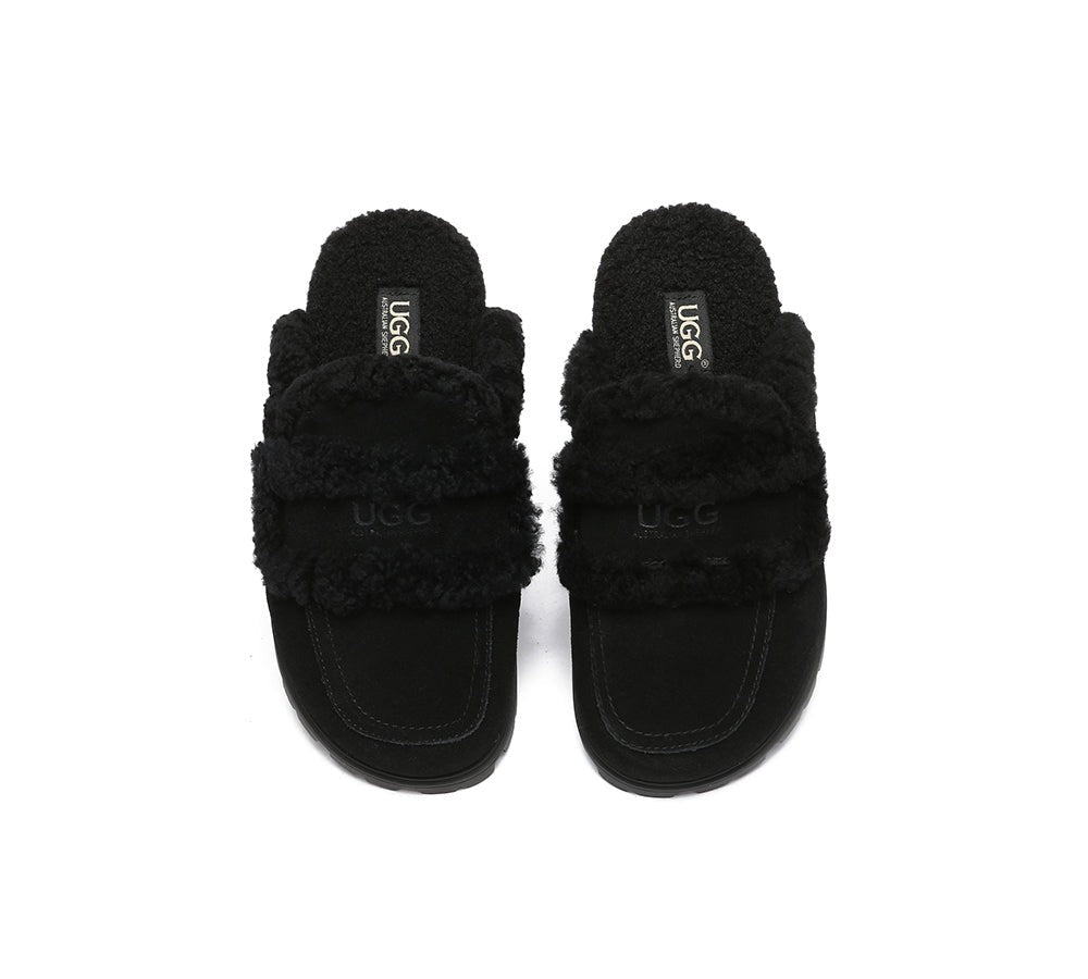 AUSTRALIAN SHEPHERD® UGG Slippers Women Sheepskin Wool Shearling Lined Remi