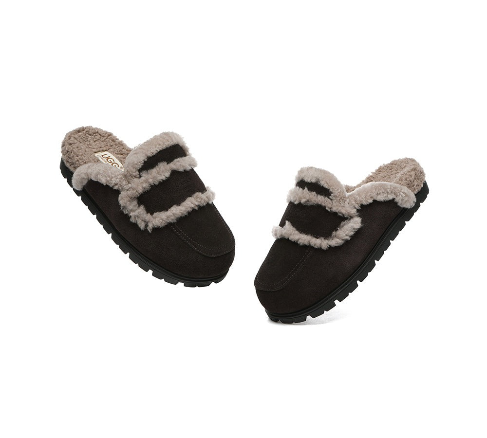 AUSTRALIAN SHEPHERD® UGG Slippers Women Sheepskin Wool Shearling Lined Remi