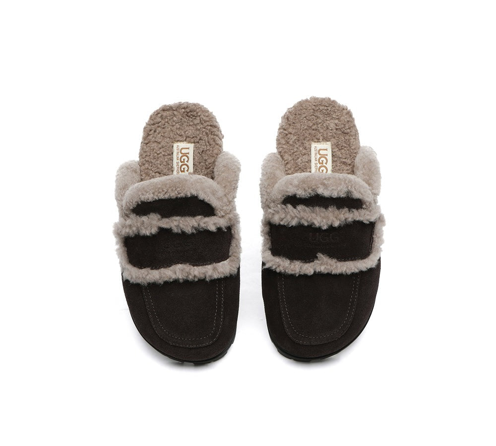 AUSTRALIAN SHEPHERD® UGG Slippers Women Sheepskin Wool Shearling Lined Remi
