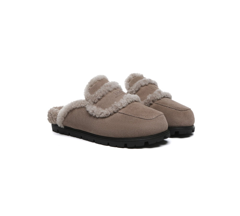 AUSTRALIAN SHEPHERD® UGG Slippers Women Sheepskin Wool Shearling Lined Remi