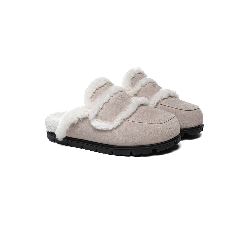 AUSTRALIAN SHEPHERD® UGG Slippers Women Sheepskin Wool Shearling Lined Remi