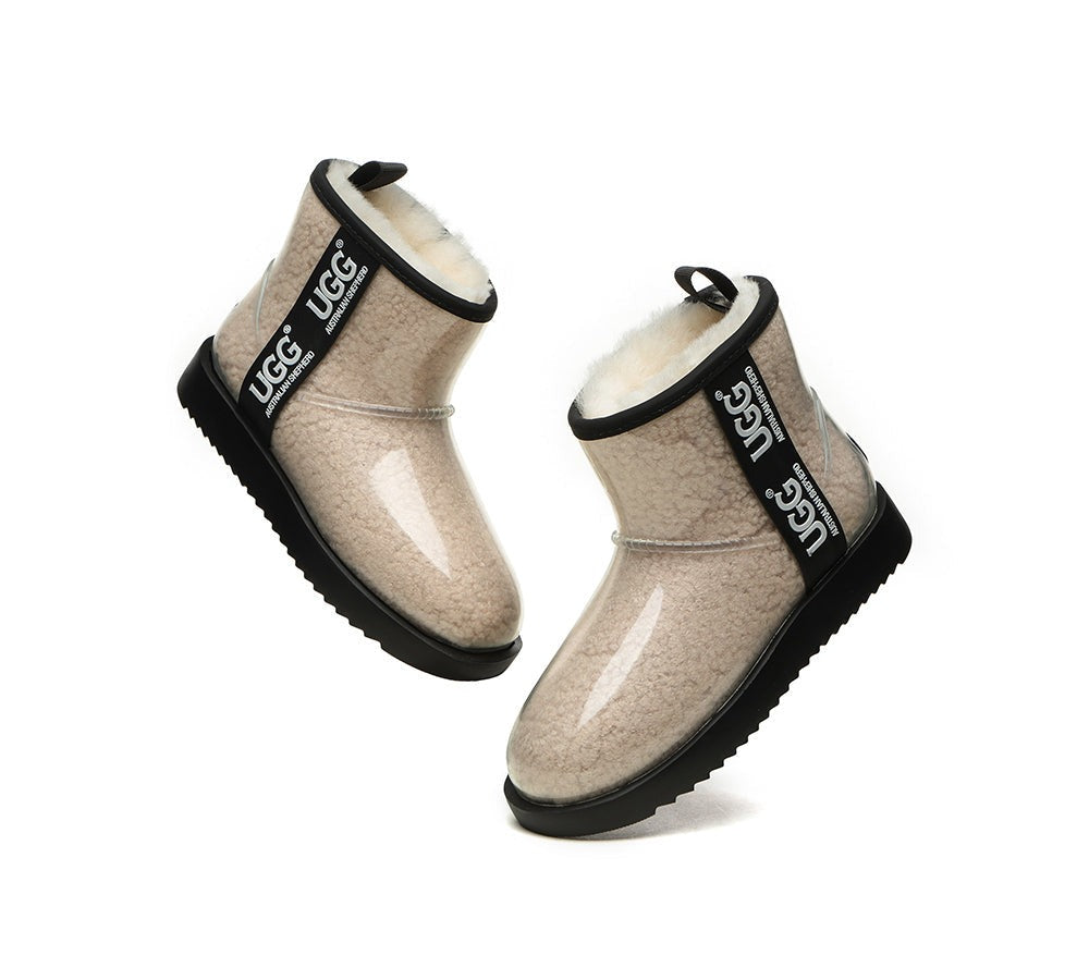 AUSTRALIAN SHEPHERD® UGG Boots Women Clear Waterproof Shearling Coated Classic