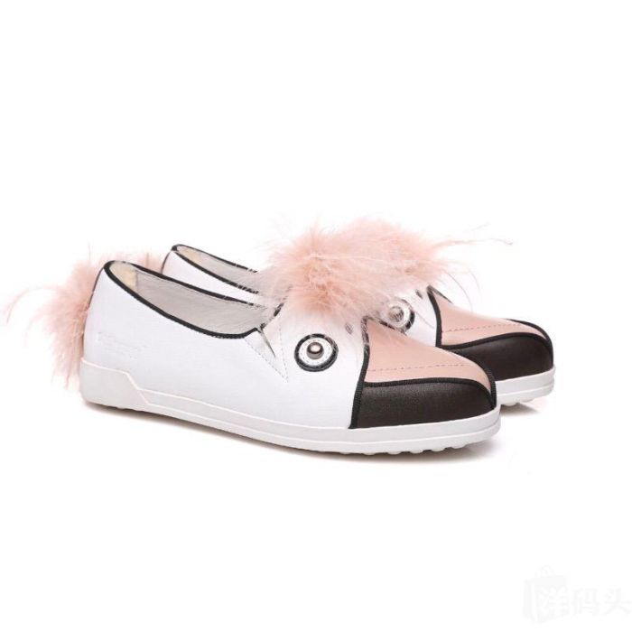 Everugg Kids Flamingo Fashion Flats Genuine Leather Shoes #21424